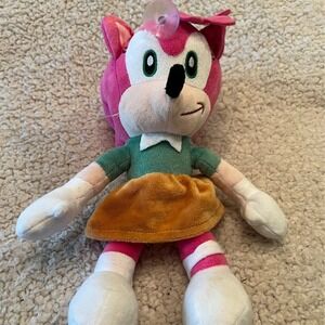 Sega Amy Rose Plush Doll Sonic the‎ Hedgehog Pink Toy 6-14 in